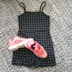 FILA sneakers + cute romper